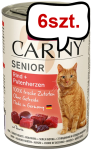 Animonda Carny Senior Wołowina z Indyczymi sercami Mokra Karma dla seniorów op. 400g Pakiet 6szt.