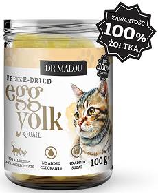 Dr Malou Przysmak Żółtko przepiórcze dla psa i kota op. 100g