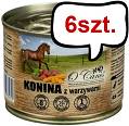 O'Canis Konina z warzywami i siemieniem lnianym Mokra Karma dla psa op. 200g Pakiet 6szt.