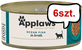 Applaws Natural Cat Food Ryby oceaniczne Mokra Karma dla kota op. 156g PUSZKA Pakiet 6szt.