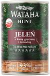 Wataha Hunt Adult Jeleń z kaszą gryczaną i żurawiną Mokra Karma dla psa op. 400g
