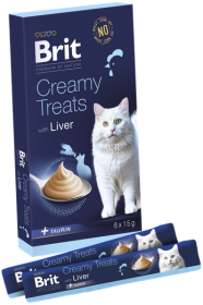 Brit Premium Creamy Treats with Liver Przysmak dla kota op. 6x15g