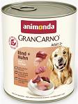 Animonda GranCarno Adult wołowina z kurczakiem Mokra Karma dla psa op. 800g