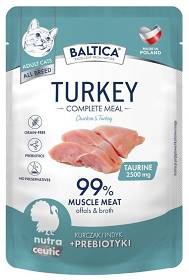 Baltica Nutraceutic Adult Kurczak z Indykiem Mokra karma dla kota op. 100g SASZETKA