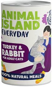 Animal Island Everyday Turkey&Rabbit Mokra Karma dla kota op. 400g