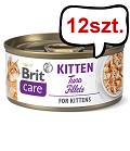 Brit Care Kitten Tuna Fillets Mokra Karma dla kociąt op. 70g Pakiet 12szt.