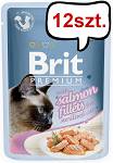 Brit Premium Sterilised Salmon Fillets Mokra Karma dla kota op. 85g PAKIET 12szt.