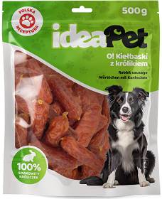 IdeaPet Przysmak O! Kiełbaski z Królikiem dla psa op. 500g