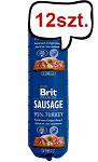 Brit Premium Sausage Adult Turkey Mokra Karma dla psa op. 800g Pakiet 12szt.