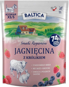 Baltica Smaki Regionów Adult Small Jagnięcina z Królikiem Sucha Karma dla psa op. 1kg