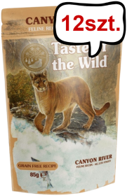 Taste of the Wild Canyon River Mokra Karma dla kota op. 85g Pakiet 12szt.