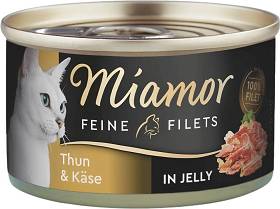 Miamor Feine Filets Adult Tuńczyk i ser Mokra Karma dla kota op. 100g Puszka