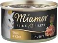 Miamor Feine Filets Adult Tuńczyk i ser Mokra Karma dla kota op. 100g Puszka