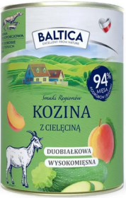 Baltica Smaki Regionów Adult Kozina z Cielęciną Mokra Karma dla psa op. 400g 