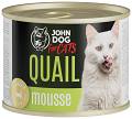 John Dog Adult Quail Mousse Mokra Karma dla kota op. 200g