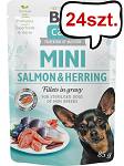 Brit Care Mini Adult Sterilised Salmon&Herring Mokra Karma dla psa op. 85g Pakiet 24szt.