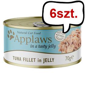 Applaws Natural Cat Food Tuńczyk w galaretce Mokra Karma dla kota op. 70g PUSZKA Pakiet 6szt.