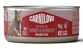 Carnilove Cat Adult Turkey&Reindeer Pate Mokra Karma dla kota op. 100g