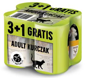 Pet Republic Adult Kurczak Mokra Karma dla kota op. 4x400g (3+1 GRATIS)