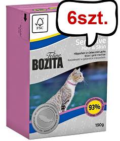 Bozita Sensitive Hair&Skin Mokra Karma dla kota op. 190g Pakiet 6szt.