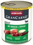 Animonda GranCarno Adult wołowina z jeleniem i jabłkiem Mokra Karma dla psa op. 800g