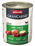Animonda GranCarno Adult wołowina z jeleniem i jabłkiem Mokra Karma dla psa op. 800g