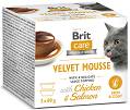 Brit Care Cat Velvet Mousse Chicken&Salmon Mokra Karma dla kota op. 2x80g