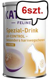 Kattovit Feline Spezial-Drink pH Control Kurczak Mokra Karma dla kota poj. 135ml Pakiet 6szt.