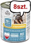 Frendi Kawałki z Kurczakiem w Delikatnym Sosie Mokra Karma dla kota op. 800g Pakiet 8szt.