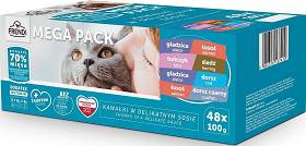 Frendi Kawałki Rybne w Delikatnym Sosie Mokra Karma dla kota MEGA PAK op. 48x100g