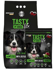 Biofeed Tasty Dogs Lamb Adult Medium&Large Sucha Karma dla psa op. 12kg+3kg GRATIS