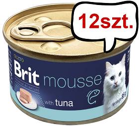 Brit Premium by Nature Cat Mousse Tuna Mokra Karma dla kota op. 85g Pakiet 12szt.