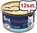 Brit Premium by Nature Cat Mousse Tuna Mokra Karma dla kota op. 85g Pakiet 12szt.