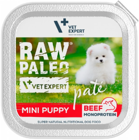 VetExpert Raw Paleo Pate Mini Puppy Wołowina Mokra Karma dla psa op. 150g