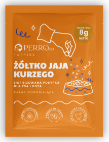 Perro Toppers Żółtko jaja kurzego Liofilizowana posypka dla psa i kota op. 8g