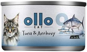 Ollo Cat Tuna&Anchovy Mokra Karma dla kota op. 2x70g (1+1 GRATIS)