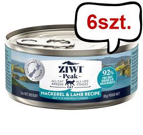 Ziwi Peak Mackerel with Lamb Mokra Karma dla kota op. 85g Pakiet 6szt.