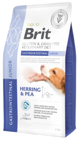 Brit Veterinary Diet Gastrointestinal JUNIOR Herring&Pea Sucha Karma dla psa op. 2kg