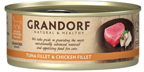 Grandorf Tuna&Chicken Fillet Adult Filety z tuńczyka i kurczaka w sosie op. 70g