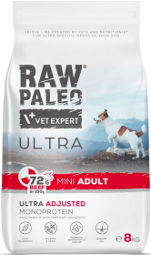 VetExpert Raw Paleo Ultra Adult Mini Wołowina Sucha Karma dla psa op. 8kg