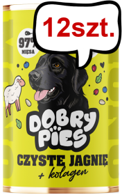 Dobry Pies Monoprotein Adult Jagnięcina sarna Mokra karma dla psa op. 400g Pakiet 12szt.