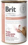 Brit Veterinary Diet Renal Tuna&Salmon&Pea Mokra Karma dla psa op. 400g