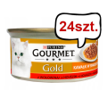 Gourmet Gold Adult Sauce Delight Wołowina Mokra Karma dla kota op. 85g Pakiet 24szt.