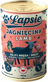 Łapsie Complete Adult Jagnięcina ze Śliwką Mokra karma dla psa. op. 400g