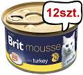 Brit Premium by Nature Cat Mousse Turkey Mokra Karma dla kota op. 85g Pakiet 12szt.