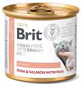 Brit Veterinary Diet Renal Tuna&Salmon&Pea Mokra Karma dla kota op. 200g