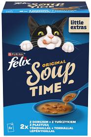 Felix Soup Original Adult Rybne smaki Mokra Karma dla kota op. 6x48g