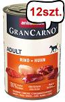 Animonda GranCarno Adult wołowina z kurczakiem Mokra Karma dla psa op. 400g Pakiet 12szt.