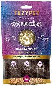 Trzypsy Deluxe Mordoklejki na Grubo Kaczka Przysmaki dla psa op. 80g