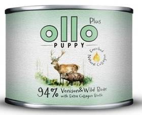 Ollo Puppy Plus Kolagen Jeleń i dzik Mokra Karma dla szczeniąt op. 200g PUSZKA